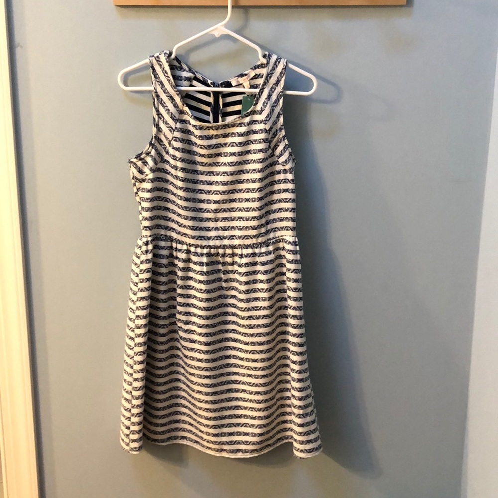 Blue & White striped dress